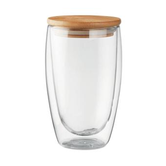 TIRANA LARGE Double wall  glass 450 ml Transparent