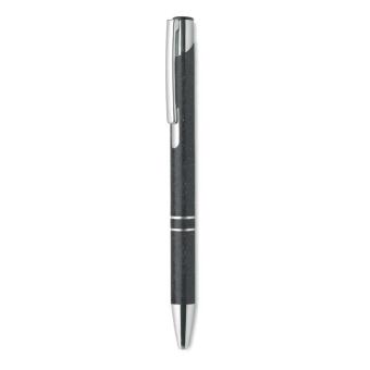 BERN PECAS Wheat Straw/ABS push type pen Black