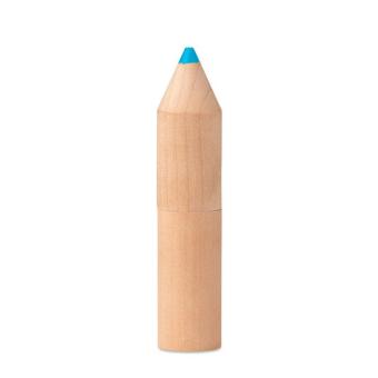 PETIT COLORET 6 pencils in wooden box Timber