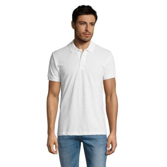 PRIME MEN PRIME HERREN POLO 200g, weiß Weiß | L