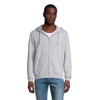 SPIKE MEN ZIP HOODIE SWEAT, Grey melange Grey melange | L