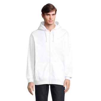 CARTER Full Zip Hoodie, white White | XS