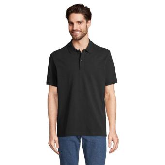 PEGASE Polo Organic 210g, black Black | XXS