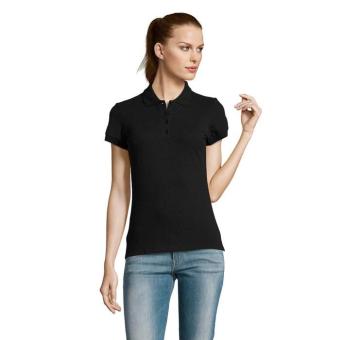 PASSION WOMEN POLO 170g, black Black | L