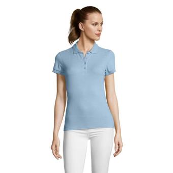 PASSION DAMEN POLO 170g, Himmelblaues Piqué Himmelblaues Piqué | L