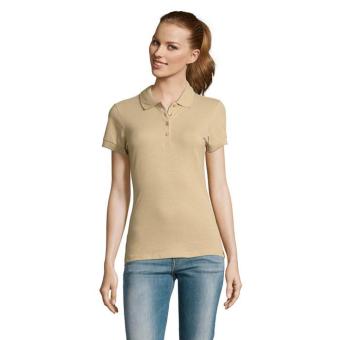 PASSION WOMEN POLO 170g, sand Sand | L