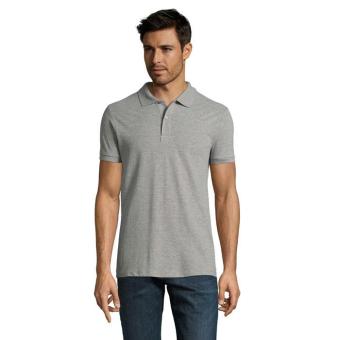 PERFECT MEN Polo 180g, Grey melange Grey melange | XS