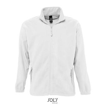 NORTH MEN Fleece-Jacke, weiß Weiß | 3XL