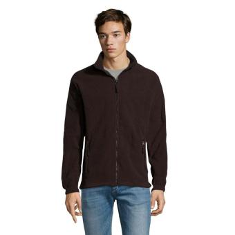 NORTH Zipped Fleece Jacket, dark chocolate Dark chocolate | XS