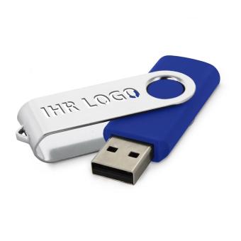 USB Stick Clip mit ausgestanztem Bügel Blau | 32 GB