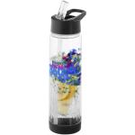 Tutti frutti 740 ml Tritan™ Sportflasche mit Infuser Transparent schwarz