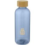 Ziggs 650 ml recycled plastic water bottle Transparent blue