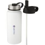 Supra 1 L copper vacuum insulated sport bottle with 2 lids White