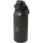 Giganto 1600 ml RCS-zertifizierte Kupfer-Vakuum Isolierflasche aus recyceltem Edelstahl Schwarz