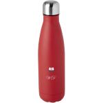 Cove 500 ml RCS certified recycled stainless steel vacuum insulated bottle Red