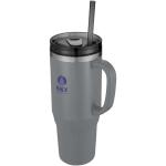 Melbourne 1200 ml RCS certified insulated tumbler with straw Convoy grey