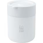 Java 330 ml ceramic tumbler with silicone wrap and plastic lid White