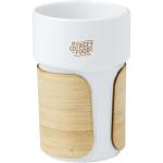 Fika 340 ml tumbler with bamboo sleeve White