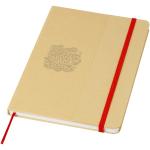 Nelida A5 recycled cardboard hard cover notebook Red