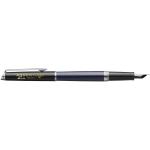 Hemisphere colour blocking fountain pen with palladium trim, blue Blue,black