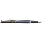 Hemisphere colour blocking rollerball pen with palladium trim, blue Blue,black