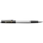 Hemisphere colour blocking rollerball pen with palladium trim White/black