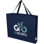 Odessa 220 g/m² GRS recycled cotton large tote bag Navy