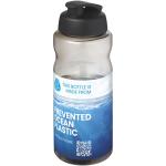 H2O Active® Eco Big Base 1L Sportflasche mit Klappdeckel, schwarz Schwarz,kohle