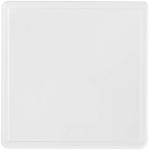 Ellison square plastic coaster with paper insert Transparent