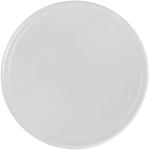 Ellison round plastic coaster with paper insert Transparent