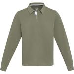 Clyde unisex organic rugby polo sweatshirt, green Green | XS