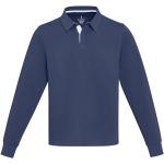 Clyde unisex organic rugby polo sweatshirt, navy Navy | XS