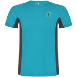 Shanghai short sleeve kids sports t-shirt, turquoise, dark lead Turquoise, dark lead | 4