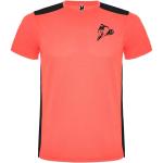 Detroit short sleeve kids sports t-shirt, fluor coral, black Fluor coral, black | 4