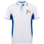 Montmelo short sleeve unisex sports polo, white/royal White/royal | L