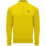 Epiro long sleeve unisex quarter zip sweatshirt, yellow Yellow | L