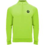 Epiro long sleeve unisex quarter zip sweatshirt, fluor green Fluor green | L