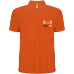 Pegaso Premium short sleeve men's polo, orange Orange | L