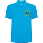 Pegaso Premium short sleeve men's polo, turqoise Turqoise | L