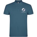 Star short sleeve men's polo, blue Blue | L