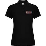 Pegaso Premium short sleeve women's polo, black Black | L