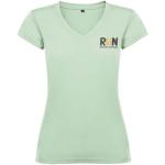 Victoria short sleeve women's v-neck t-shirt, mist green Mist green | L