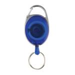 XD Collection RCS recycled ABS roller clip keychain Aztec blue