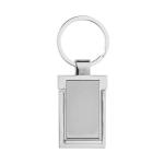 XD Collection RSC recycled zinc alloy phone stand keychain Silver