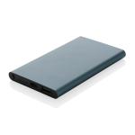 XD Collection RCS recycled plastic/aluminum 4000 mah powerbank with type C Aztec blue