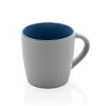 XD Collection Ceramic mug with coloured inner 300ml Blue/grey