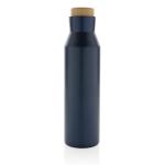 XD Collection Gaia RCS certified recycled stainless steel vacuum bottle Aztec blue