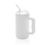 XD Collection Cube RCS certified recycled steel mug 800ml White