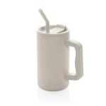 XD Collection Cube Becher aus RCS recyceltem Stahl 800ml Beige