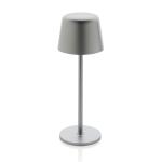 XD Collection Zenic RCS recycled plastic USB re-chargable table lamp Silver